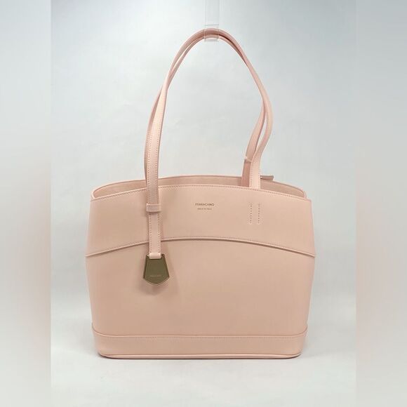 Salvatore Ferragamo Pink Leather Tote Bag - Picture 4 of 15
